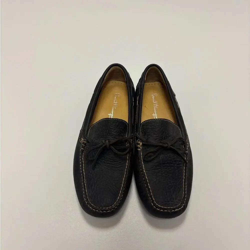 Ernest Hemingway Leather Driving Loafers | Men’s 10M | Brown Moc Toe